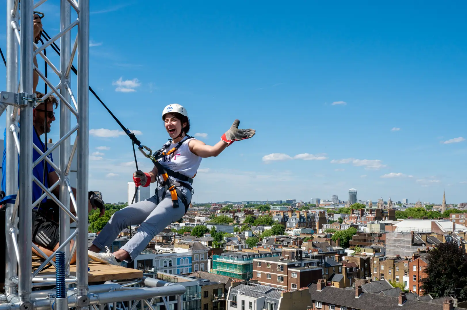 CW+ abseil at Chelwest