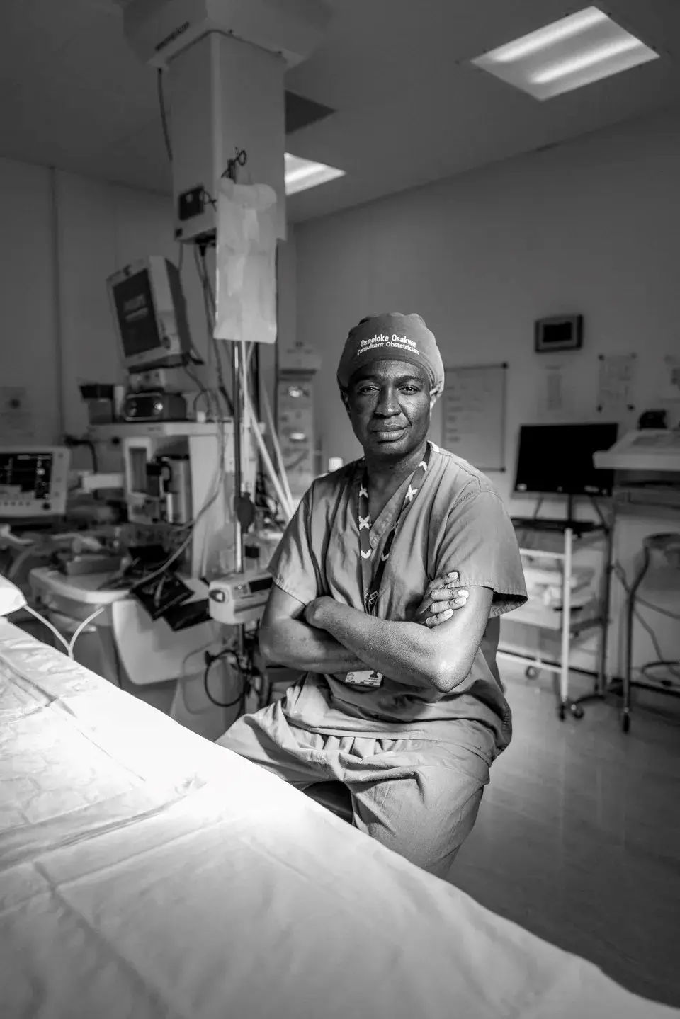 Award-winning image of Consultant Obstetrician Osaeloke Osakwe, which is among the images in the photo exhibition