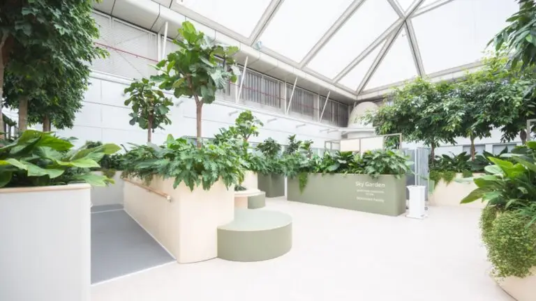Sky garden at Chelsea and Westminster Hospital