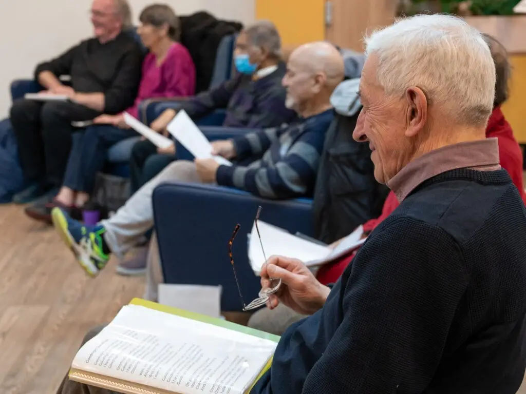 Patients attending a workshop in CW+ Studio