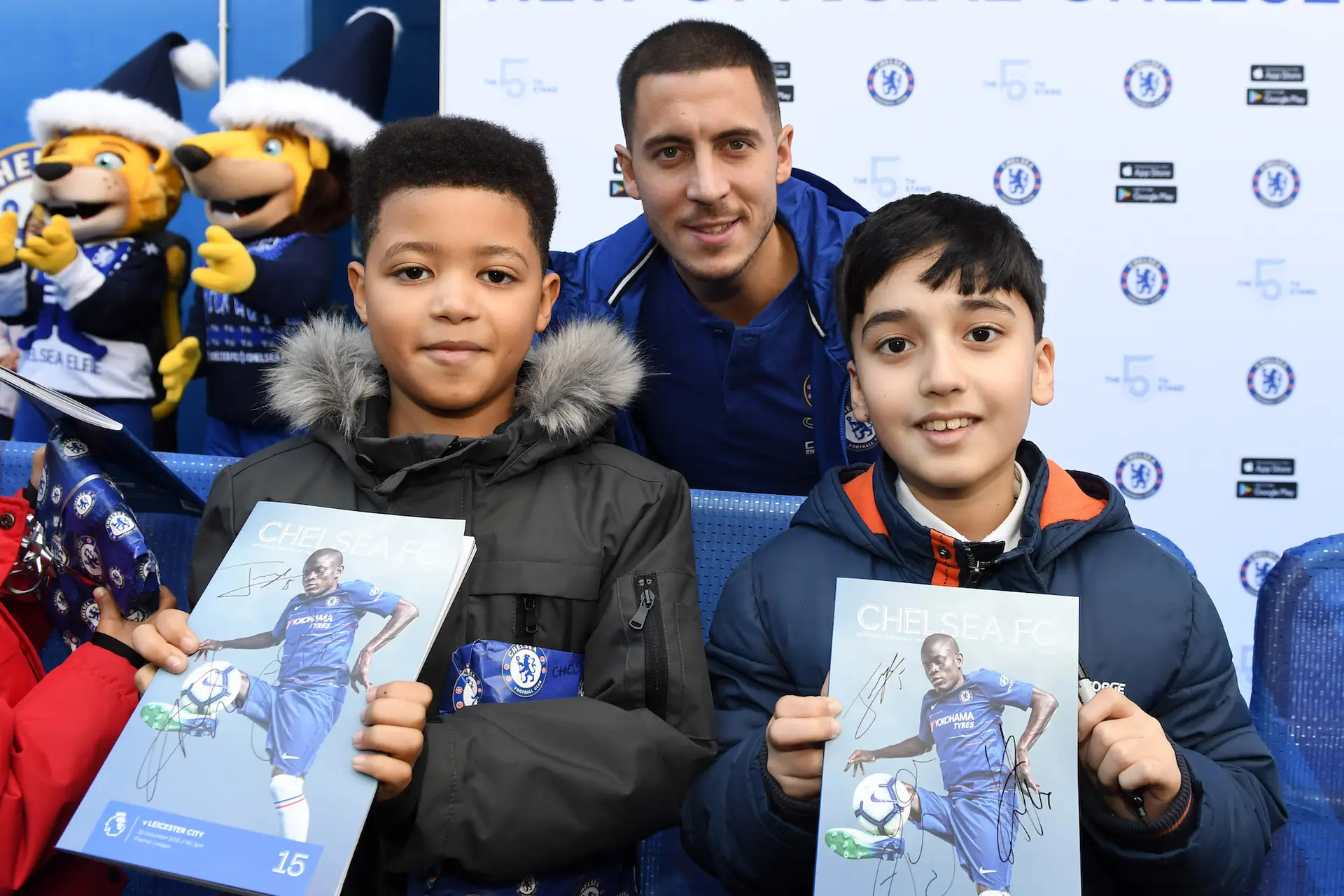 during the Premier League match between Chelsea FC and Leicester City at Stamford Bridge on December 22, 2018 in London, United Kingdom.