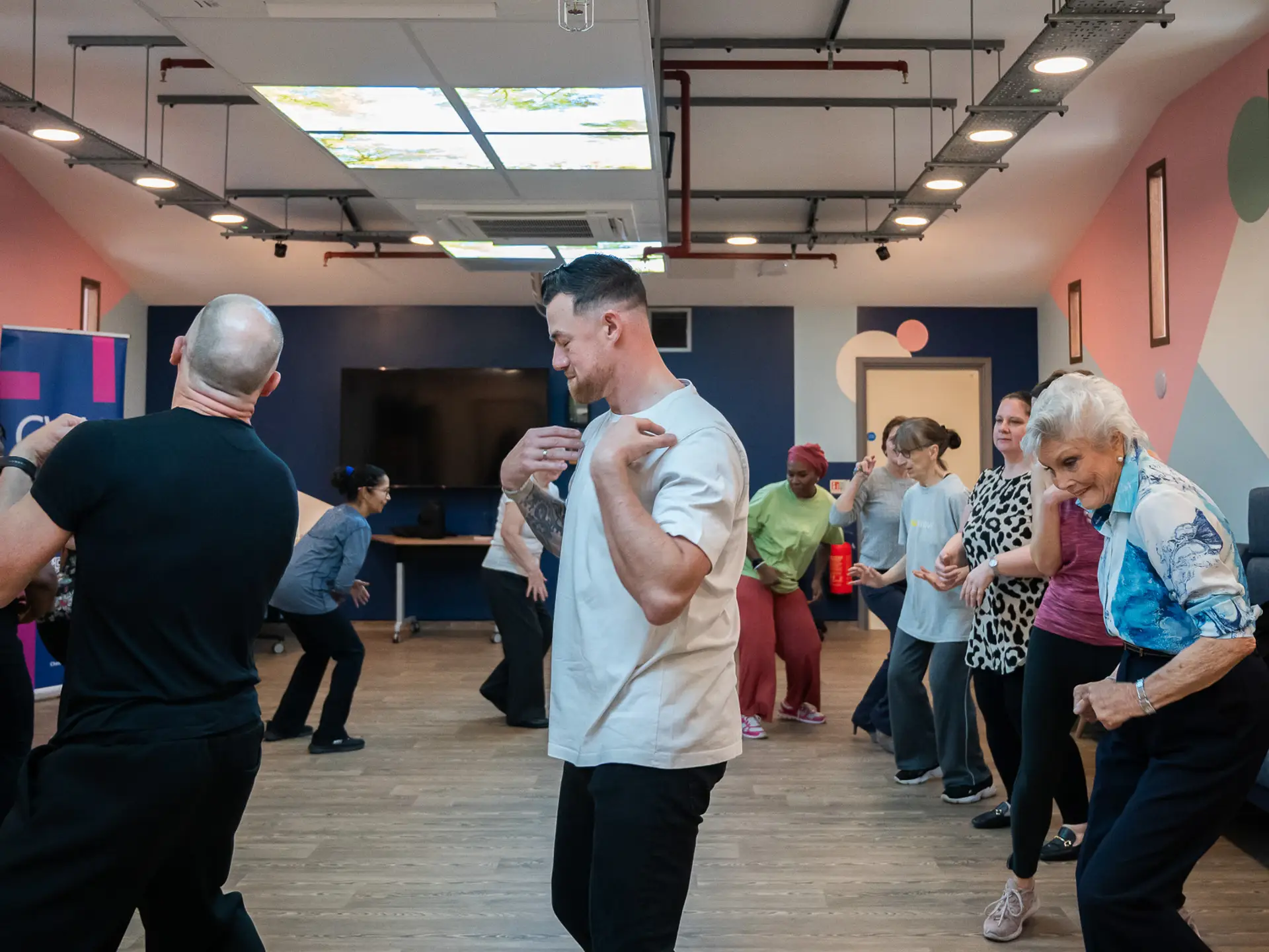 Angela Rippon and Kai Widdrington during Let's Dance!